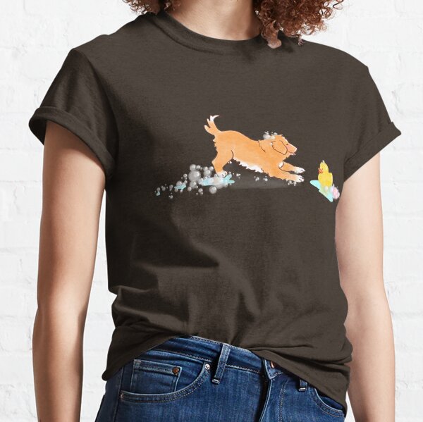 Toller Puppy and Rubber Ducky Classic T-Shirt