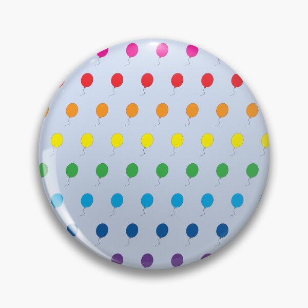 Item preview, Rainbow balloons on blue designed and sold by LittleBettyMakes.