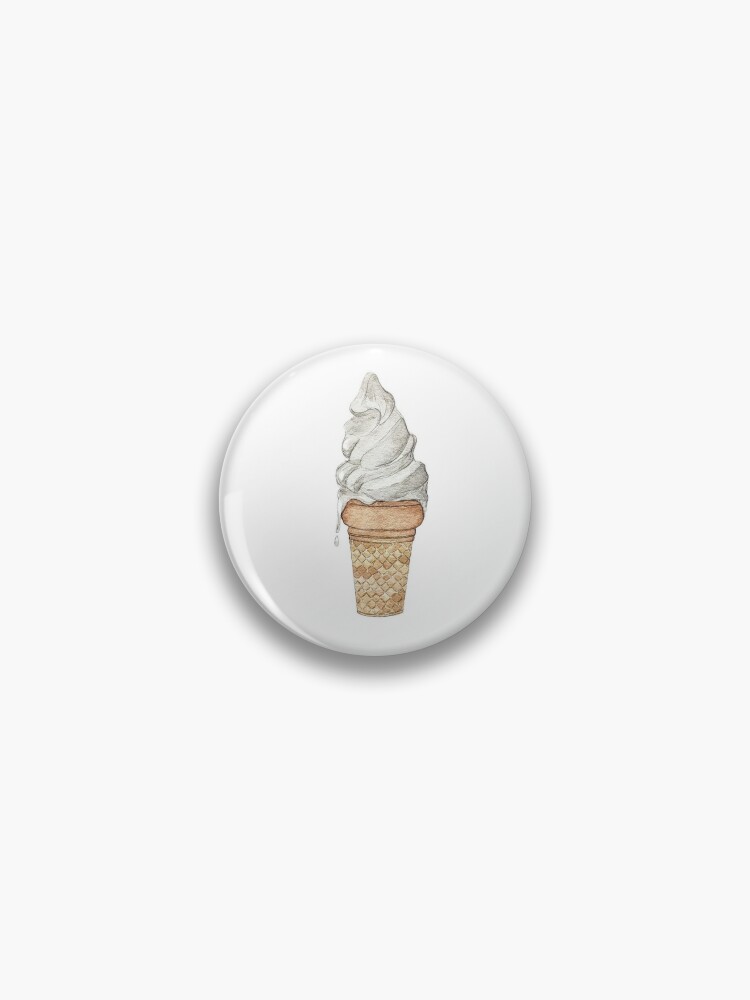 Vanilla soft serve cone  Pin for Sale by Callie Henderson