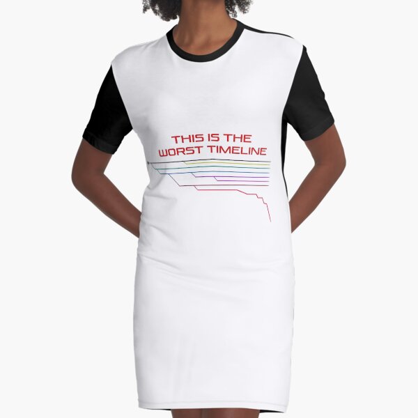 The Worst Timeline Graphic T-Shirt Dress