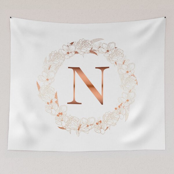 Item preview, Letter N Rose Gold Initial Wedding  designed and sold by T-shirt-Designs.