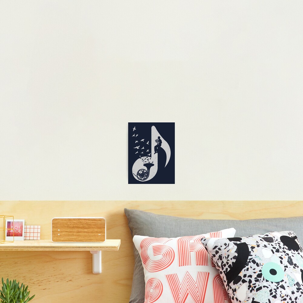 Musical note - French Horn Photographic Print