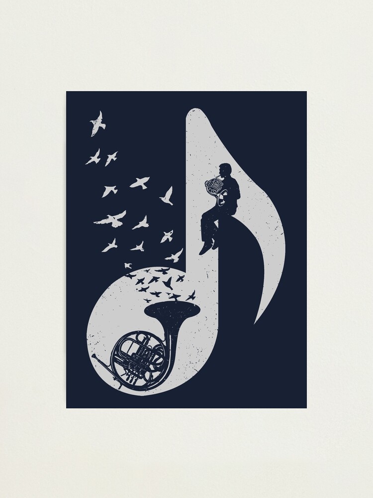 Alternate view of Musical note - French Horn Photographic Print