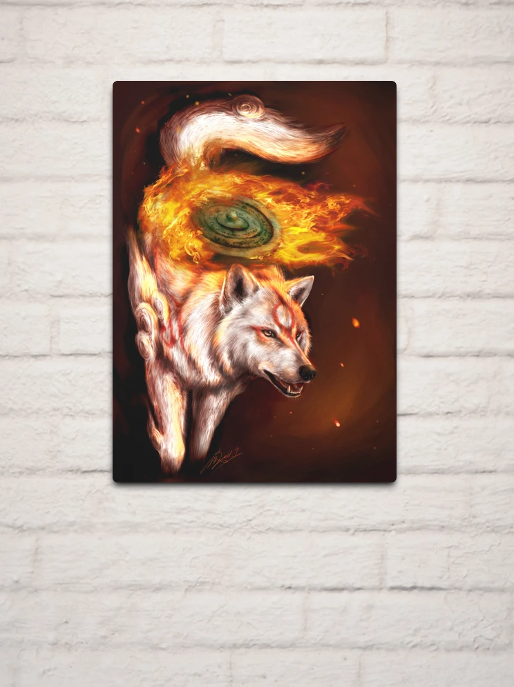 Okami Amaterasu Metal Print for Sale by WhiteLoba