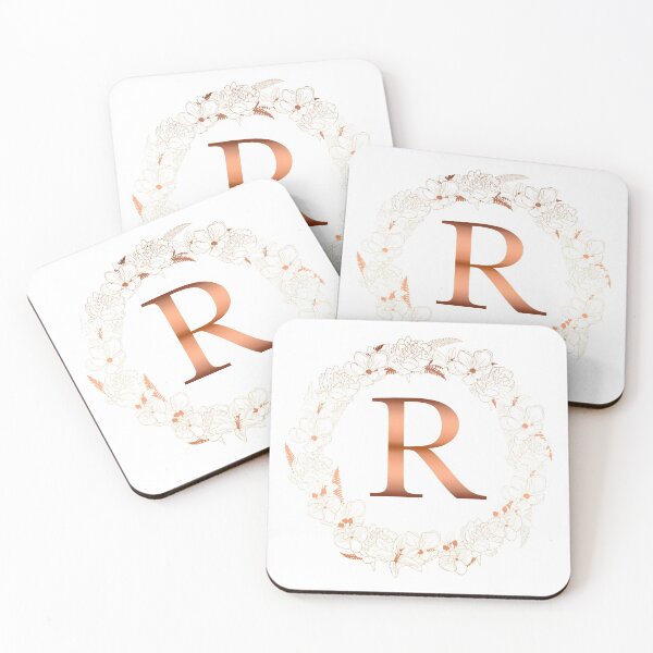 Artikelvorschau, Buchstabe R Roségold erste Hochzeit entworfen und verkauft von T-shirt-Designs.