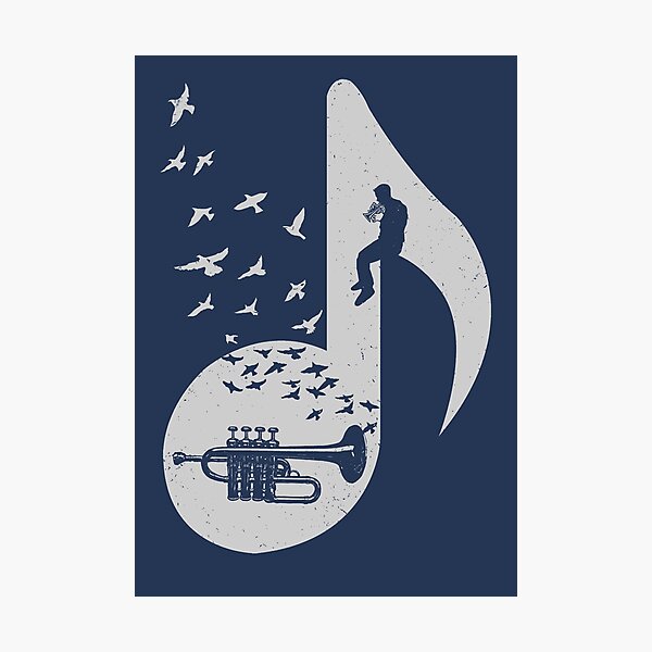 Musical note - Piccolo Trumpet Photographic Print