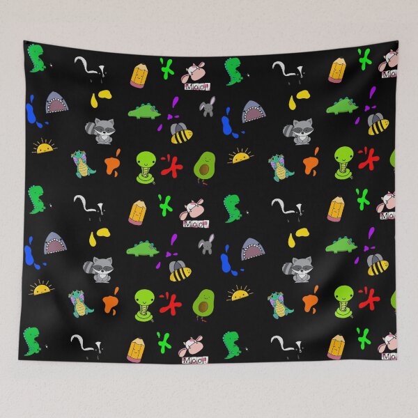 Item preview, Cute characters pattern designed and sold by Pickle-Lily.