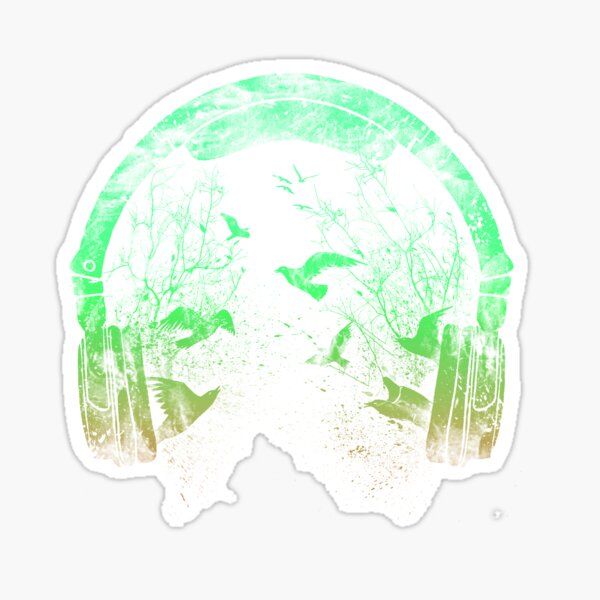 headphone nature Sticker
