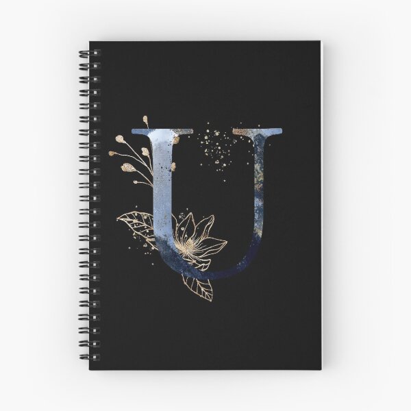 Item preview, Floral Initial Letter U, Monogrammed designed and sold by PinkLotusArt.