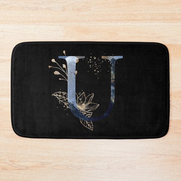 Item preview, Floral Initial Letter U, Monogrammed designed and sold by PinkLotusArt.