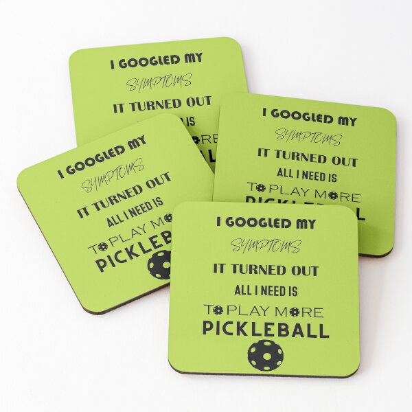 Item preview, Pickleball - funny  black on green designed and sold by EvieWoj.