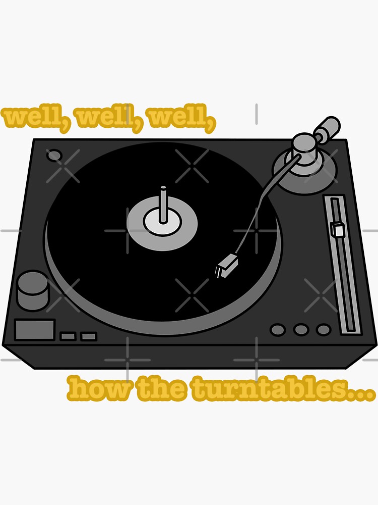"how the turntables (office pack 3)" Sticker for Sale by jennagardnerr