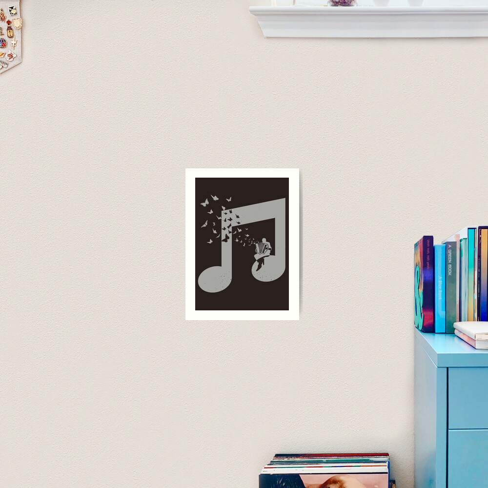 Accordion - Butterfly Art Print