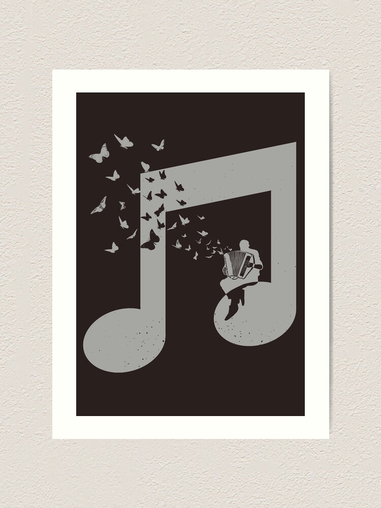 Alternate view of Accordion - Butterfly Art Print