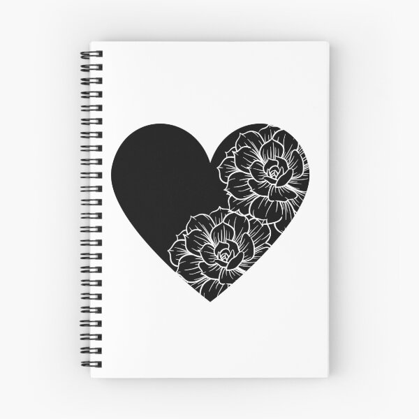 Item preview, Black Floral Heart designed and sold by naomi-jgs.