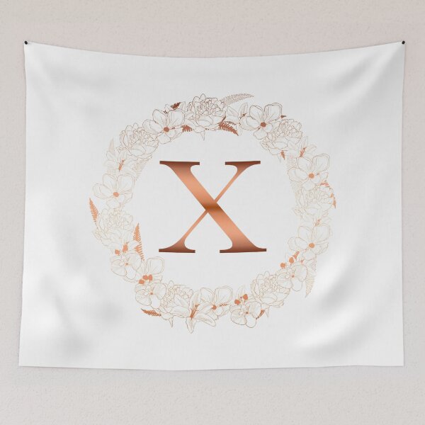 Item preview, Letter X Rose Gold Initial Wedding  designed and sold by T-shirt-Designs.