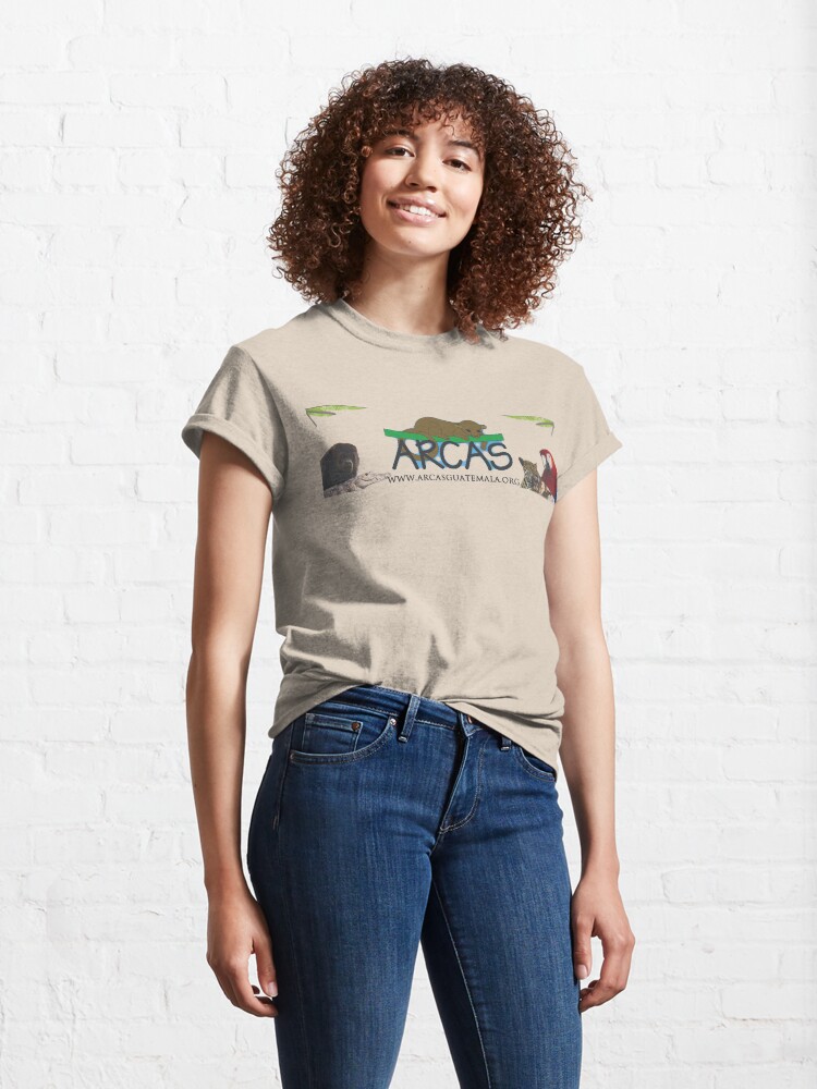 Thumbnail 4 of 7, Classic T-Shirt, ARCAS logo Banner designed and sold by ARCASrescate.