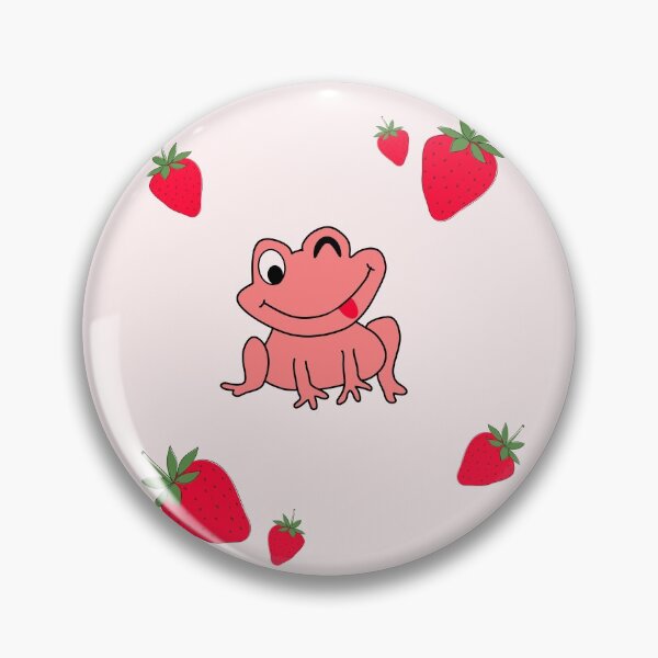 Item preview, Strawberry Frog with Extra Strawberries designed and sold by TeesForNerds.