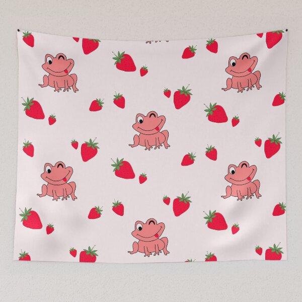 Item preview, Strawberry Frog with Extra Strawberries designed and sold by TeesForNerds.
