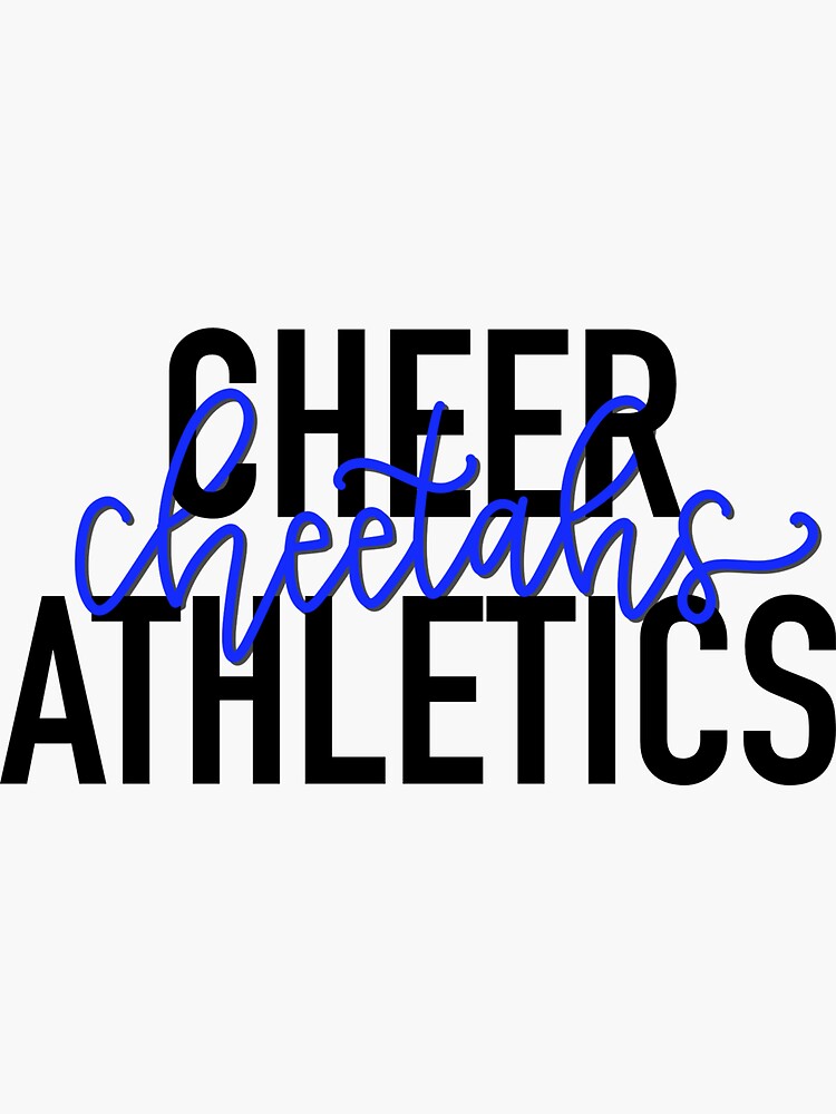 "Cheer Athletics Cheetahs Sticker" Sticker for Sale by
