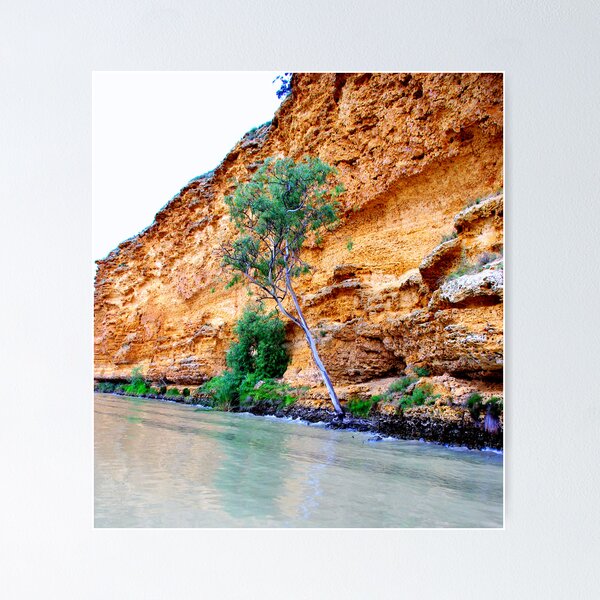 Item preview, Red cliffs along the river designed and sold by imaginethis.