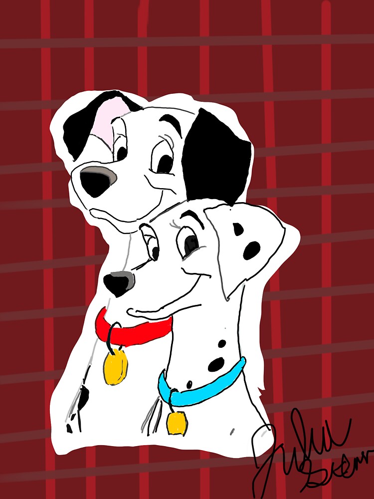 &quot;pongo and perdita &quot; Sticker by jfstern Redbubble