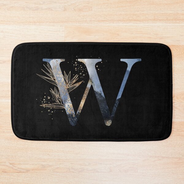 Item preview, Floral Initial Letter W, Monogram designed and sold by PinkLotusArt.