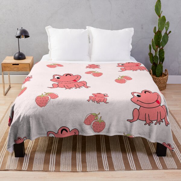 Item preview, Strawberry Frogs Pattern designed and sold by TeesForNerds.