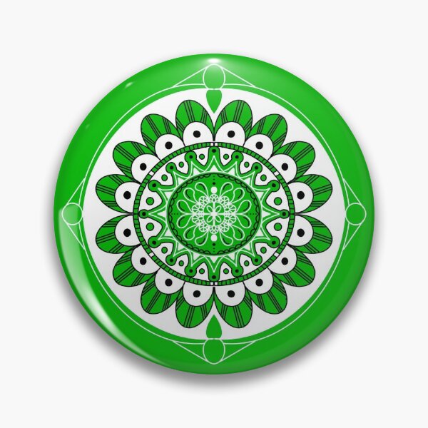 Item preview, Green Mandala Drawing designed and sold by TheDoodleNurse.