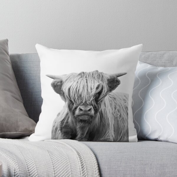 Highland Cow  Throw Pillow