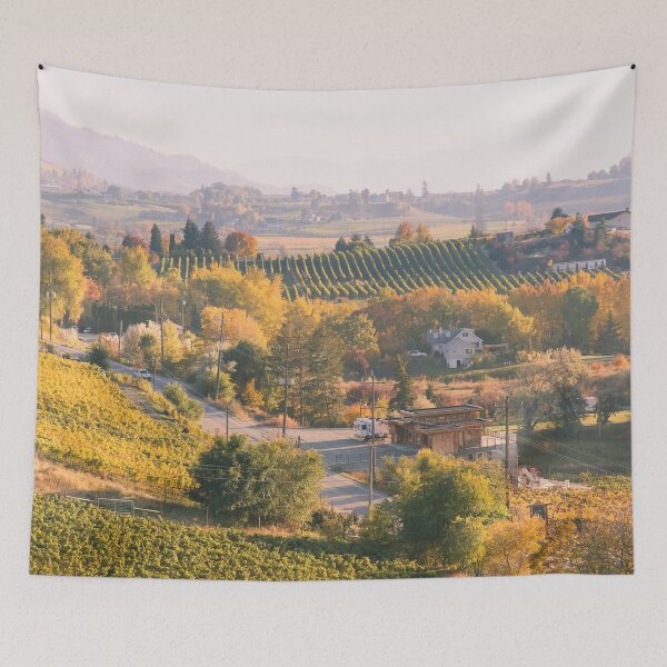 Item preview, View of Vineyards in Autumn designed and sold by Amy Mitchell.