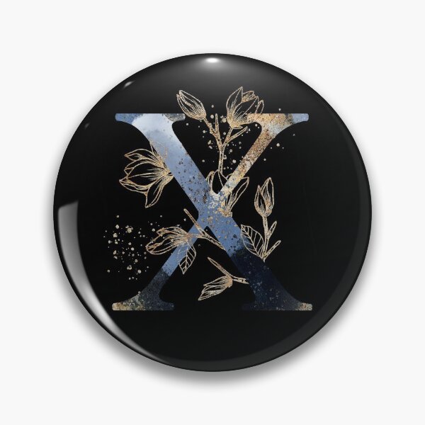Item preview, Floral Initial Letter X, Monogrammed designed and sold by PinkLotusArt.