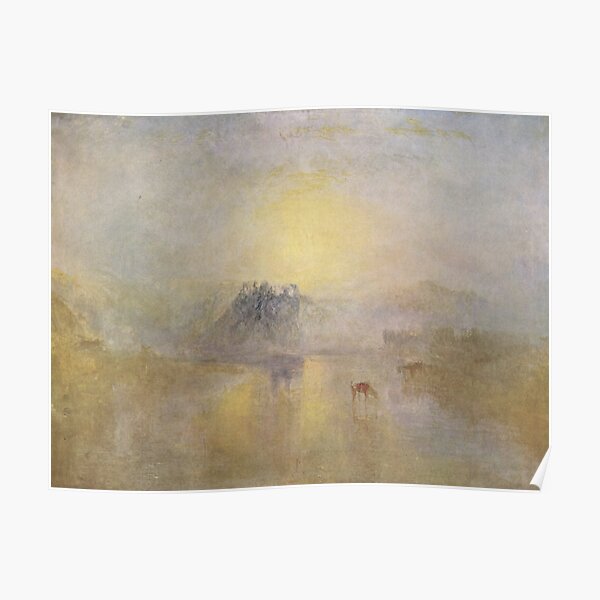Norham Castle at Sunrise by Joseph Mallord William Turner Poster