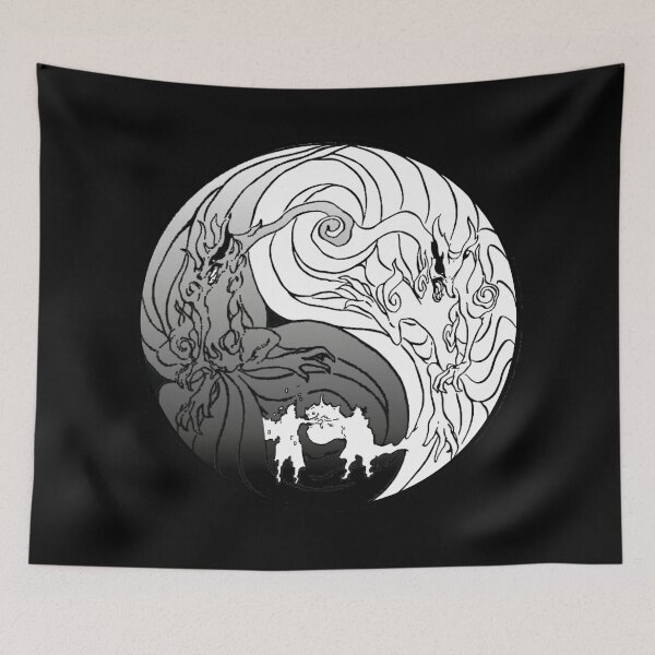 Item preview, Ying yang fox beast designed and sold by BastianCastilla.