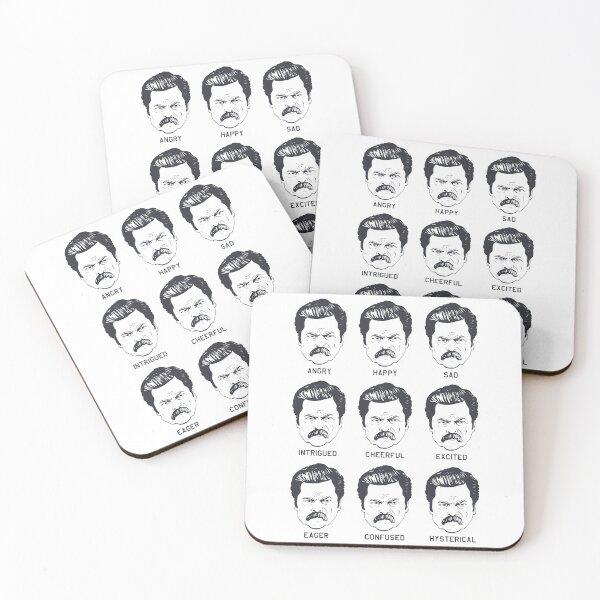 Item preview, Ron Swanson Emotions Parks and Recreation designed and sold by Stayfrostybro.