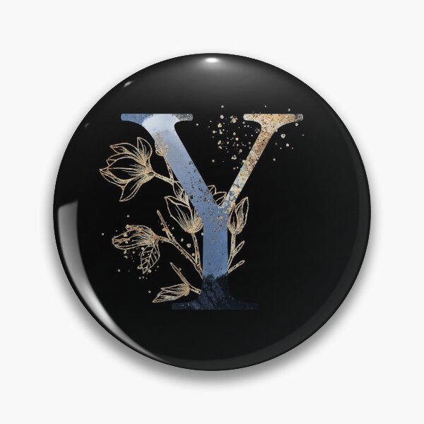 Item preview, Floral Initial Letter Y, Monogram designed and sold by PinkLotusArt.