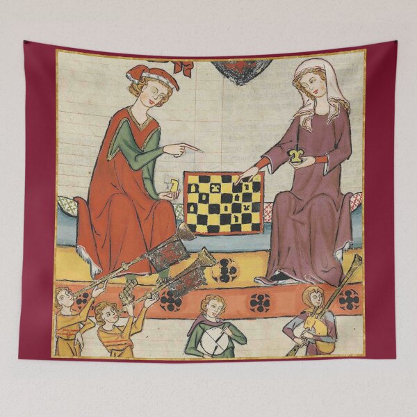 Item preview, Chess Game Medieval Illumination designed and sold by Erin Rado.