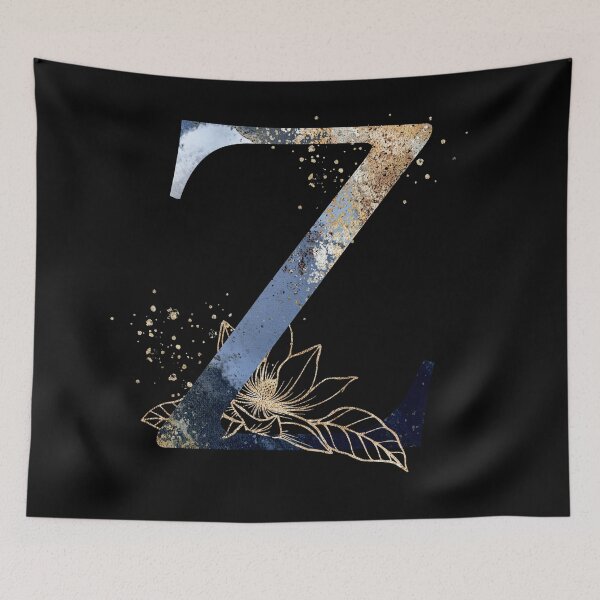 Item preview, Floral Initial Letter Z, Monogram designed and sold by PinkLotusArt.