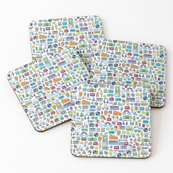 Item preview, Retro 80's 1980's Vintage Pattern designed and sold by digitalvintage.