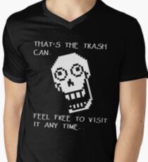 Undertale - Papyrus SHIRT - Trash Can Men's V-Neck T-Shirt