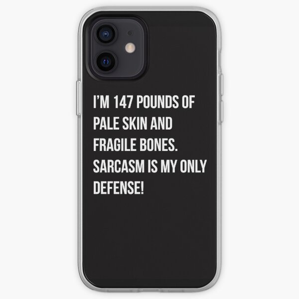 Portada de Teen WOlf: ¡el sarcasmo es mi única defensa! Funda blanda para iPhone