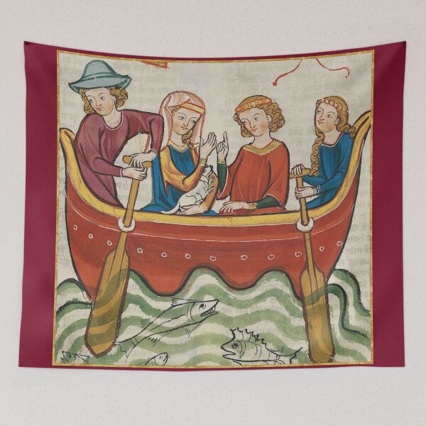 Item preview, Boat Ride Medieval Illumination designed and sold by Erin Rado.