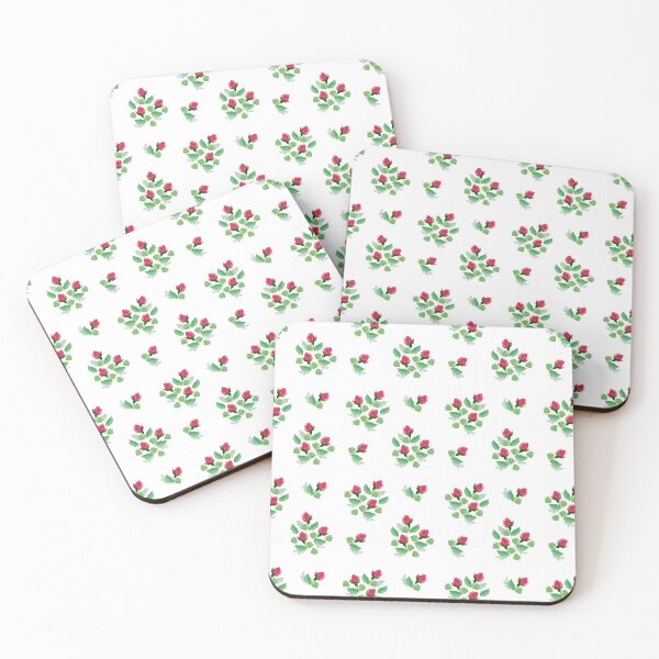 Item preview, Vintage style pink rosebuds print designed and sold by LittleBettyMakes.