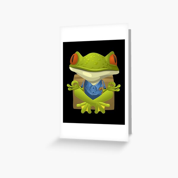 Crazy Frog Greeting Cards Redbubble - crazy frog roblox death sound remix