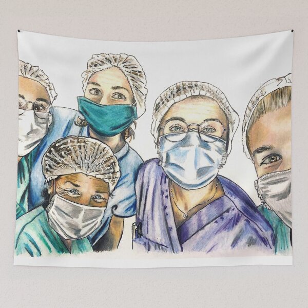 Item preview, healthcare team workers designed and sold by KoaLau.