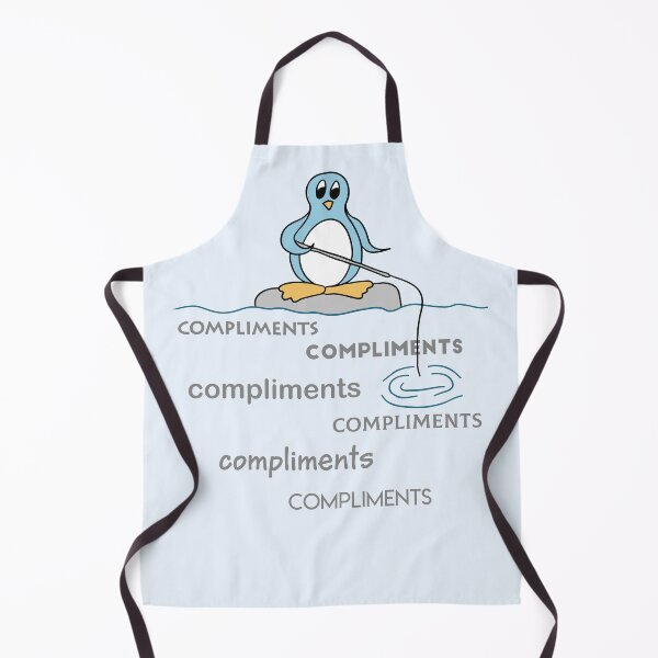 Item preview, Penguin Fishing for Compliments Metaphor designed and sold by ironydesigns.