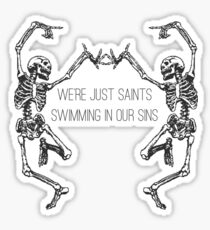 Twin Skelette FOB Bearbeiten Sticker