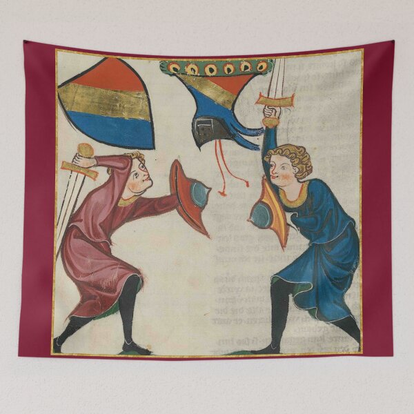Item preview, Swords and Bucklers medieval Illumination designed and sold by Erin Rado.