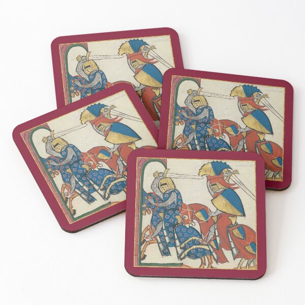 Item preview, Knights Charging Medieval Illumination designed and sold by Erin Rado.