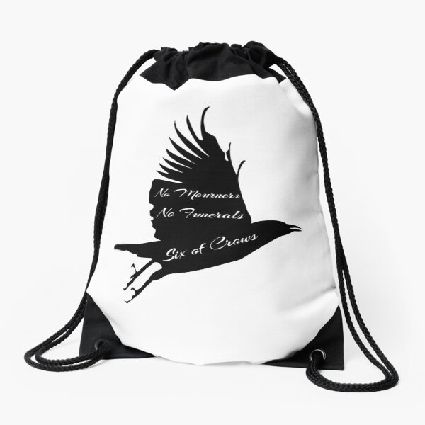 Crow No Mourners No Funerals Drawstring Bag